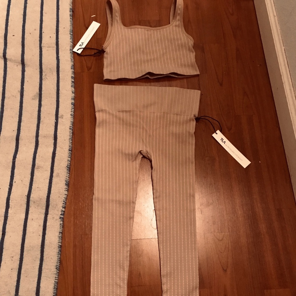 Affogato pinstripe TLA Morgan Stewart bra & pants